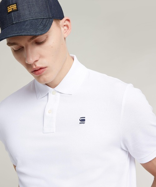 G-STAR（ジースター）の「DUNDA POLO/ベーシックデザインワンポイントポロシャツ（ポロシャツ・メンズ・ブラック/ホワイト/ダークブルー・LARGE/X-SMALL/X-LARGE/MEDIUM/SMALL）」の17枚目の写真