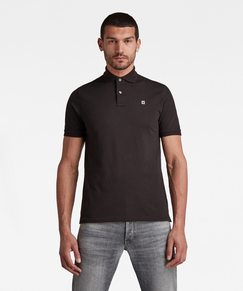 G-STAR（ジースター）の「DUNDA POLO/ベーシックデザインワンポイントポロシャツ（ポロシャツ・メンズ・ブラック/ホワイト/ダークブルー・LARGE/X-SMALL/X-LARGE/MEDIUM/SMALL）」の14枚目の写真