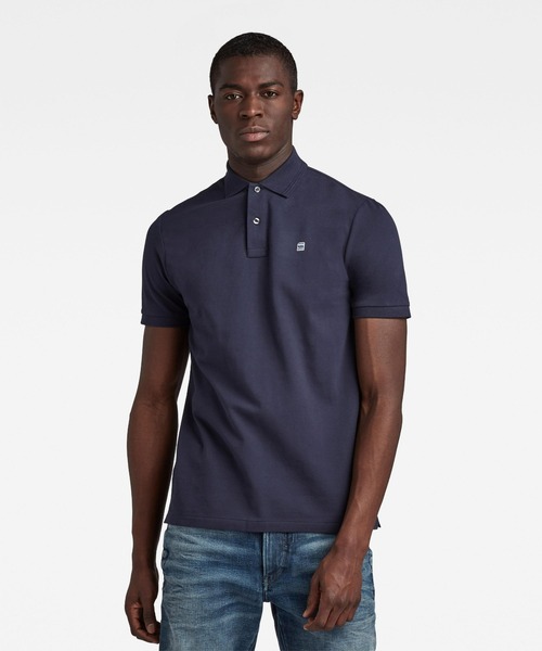 G-STAR（ジースター）の「DUNDA POLO/ベーシックデザインワンポイントポロシャツ（ポロシャツ・メンズ・ブラック/ホワイト/ダークブルー・LARGE/X-SMALL/X-LARGE/MEDIUM/SMALL）」の13枚目の写真