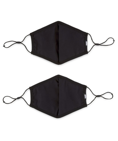 PUMA（プーマ）の「PUMA プーマ ユニセックス プーマ フェイスマスク BB 2枚セット（マスク・メンズ・ブラック系その他・フリー）」の2枚目の写真