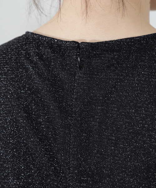 N.（N. Natural Beauty Basic）（エヌエヌナチュラルビューティーベーシック）の「◆ラメチュールワンピース（ドレス・レディース・ブラック/グレー・MEDIUM）」の19枚目の写真