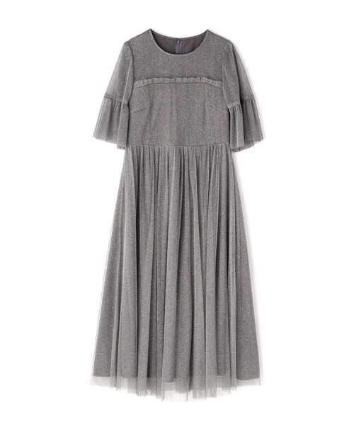 N.（N. Natural Beauty Basic）（エヌエヌナチュラルビューティーベーシック）の「◆ラメチュールワンピース（ドレス・レディース・ブラック/グレー・MEDIUM）」の17枚目の写真