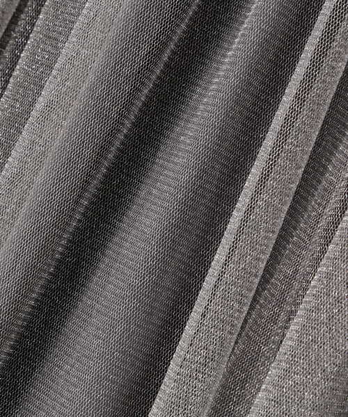 N.（N. Natural Beauty Basic）（エヌエヌナチュラルビューティーベーシック）の「◆ラメチュールワンピース（ドレス・レディース・ブラック/グレー・MEDIUM）」の12枚目の写真