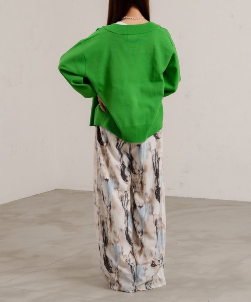 Ezick（エジック）の「ダンボールニットショートカーディガン（カーディガン/ボレロ・レディース・アイボリー/オレンジ/ブラック/グリーン・FREE）」の18枚目の写真