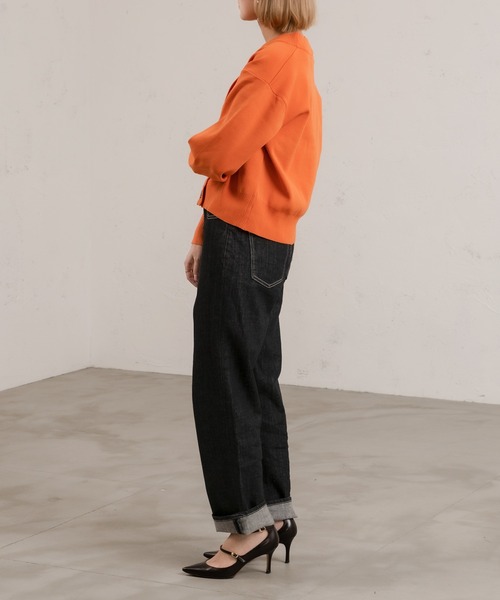 Ezick（エジック）の「ダンボールニットショートカーディガン（カーディガン/ボレロ・レディース・アイボリー/オレンジ/ブラック/グリーン・FREE）」の16枚目の写真