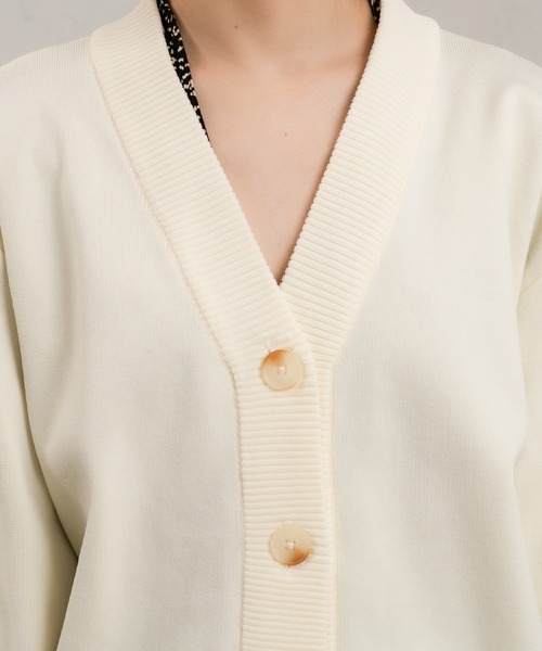 Ezick（エジック）の「ダンボールニットショートカーディガン（カーディガン/ボレロ・レディース・アイボリー/オレンジ/ブラック/グリーン・FREE）」の20枚目の写真