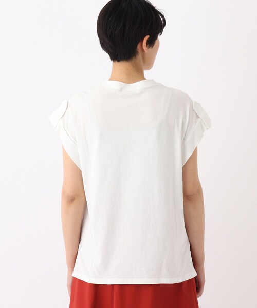 OPAQUE.CLIP（オペークドットクリップ）の「◆【大草直子さんコラボ】オーガニックコットンTシャツ（Tシャツ/カットソー・レディース・ブルー/ベビーピンク/ホワイト系/グリーン系・40/38/36）」の11枚目の写真