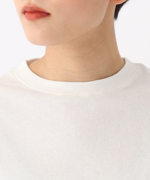 OPAQUE.CLIP（オペークドットクリップ）の「◆【大草直子さんコラボ】オーガニックコットンTシャツ（Tシャツ/カットソー・レディース・ブルー/ベビーピンク/ホワイト系/グリーン系・40/38/36）」の12枚目の写真