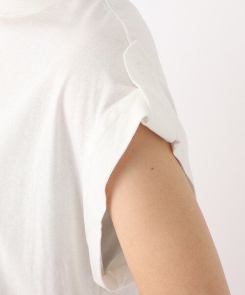 OPAQUE.CLIP（オペークドットクリップ）の「◆【大草直子さんコラボ】オーガニックコットンTシャツ（Tシャツ/カットソー・レディース・ブルー/ベビーピンク/ホワイト系/グリーン系・40/38/36）」の13枚目の写真