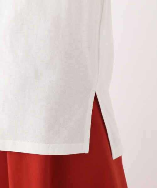 OPAQUE.CLIP（オペークドットクリップ）の「◆【大草直子さんコラボ】オーガニックコットンTシャツ（Tシャツ/カットソー・レディース・ブルー/ベビーピンク/ホワイト系/グリーン系・40/38/36）」の14枚目の写真