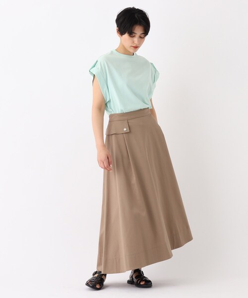 OPAQUE.CLIP（オペークドットクリップ）の「◆【大草直子さんコラボ】オーガニックコットンTシャツ（Tシャツ/カットソー・レディース・ブルー/ベビーピンク/ホワイト系/グリーン系・40/38/36）」の16枚目の写真