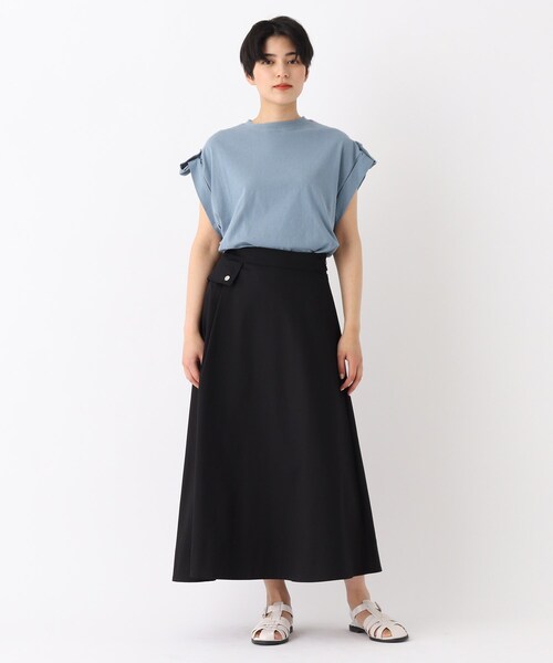 OPAQUE.CLIP（オペークドットクリップ）の「◆【大草直子さんコラボ】オーガニックコットンTシャツ（Tシャツ/カットソー・レディース・ブルー/ベビーピンク/ホワイト系/グリーン系・40/38/36）」の21枚目の写真