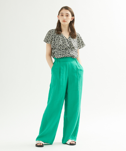 Rouge vif Anna(ルージュヴィフアンナ)の「【セットアップ対応】フラワープリントケープブラウス(シャツ/ブラウス・レディース・オフホワイト・フリー)」の12枚目の写真