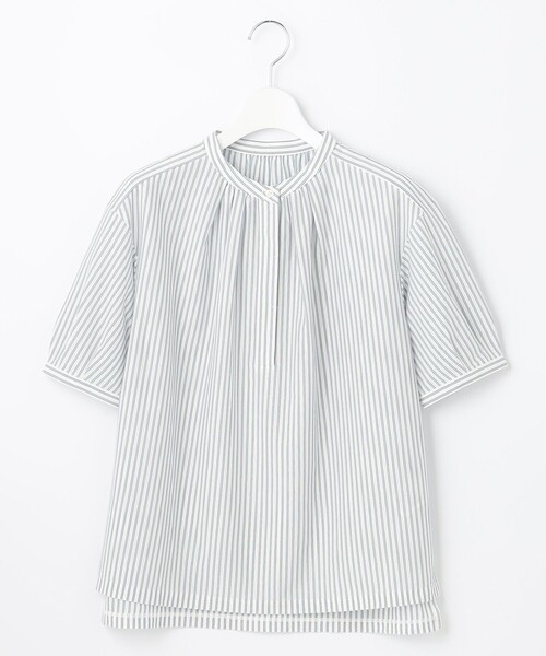 J.PRESS Ladies(J.プレス レディス)の「【イージーケア】ストライプジャージーⅡ カットソー(Tシャツ/カットソー・レディース・ホワイト系1/ベージュ系1/サックスブルー系1・SMALL)」の8枚目の写真