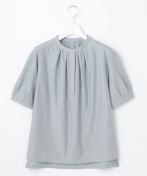 J.PRESS Ladies(J.プレス レディス)の「【イージーケア】ストライプジャージーⅡ カットソー(Tシャツ/カットソー・レディース・ホワイト系1/ベージュ系1/サックスブルー系1・SMALL)」の10枚目の写真