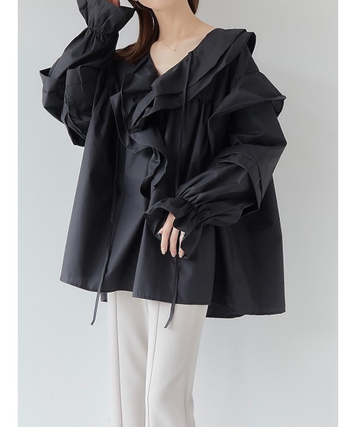 amel（エイメル）の「フリルリボンブラウス（シャツ/ブラウス）」 - WEAR