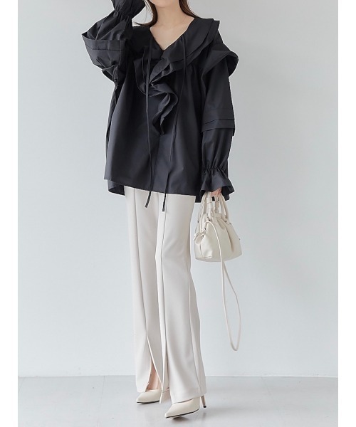 amel（エイメル）の「フリルリボンブラウス（シャツ/ブラウス）」 - WEAR