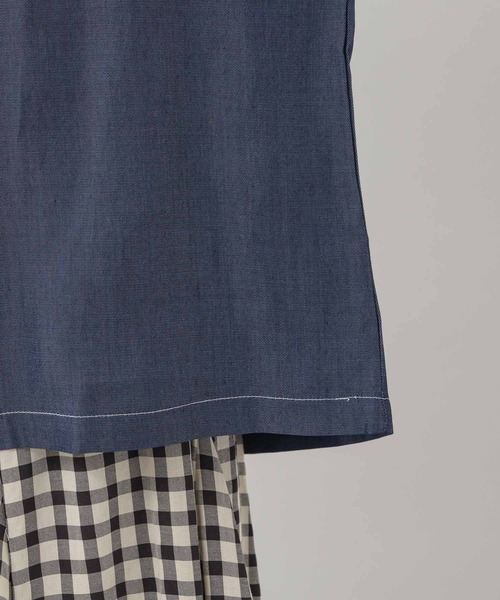 Paradise Picnic（パラダイスピクニック）の「デニムメッシュ切替プルオーバー（シャツ/ブラウス・レディース・ブラック/ネイビー・FREE）」の13枚目の写真