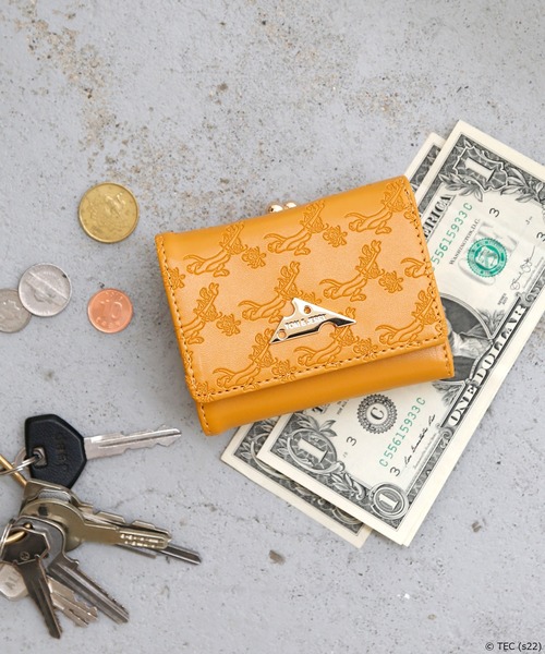 公式 Tom Jerry Flapperエンボス総柄がま口ミニウォレット 財布 Tom Jerry トムアンドジェリー のファッション通販 Zozotown