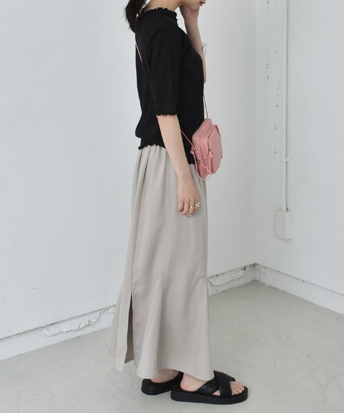 RETRO GIRL(レトロガール)の「テレコアソート5分袖CT(Tシャツ/カットソー・レディース・ホワイト/ブラック/グリーン/ホワイト系その他/ブラウン系その他・FREE)」の12枚目の写真