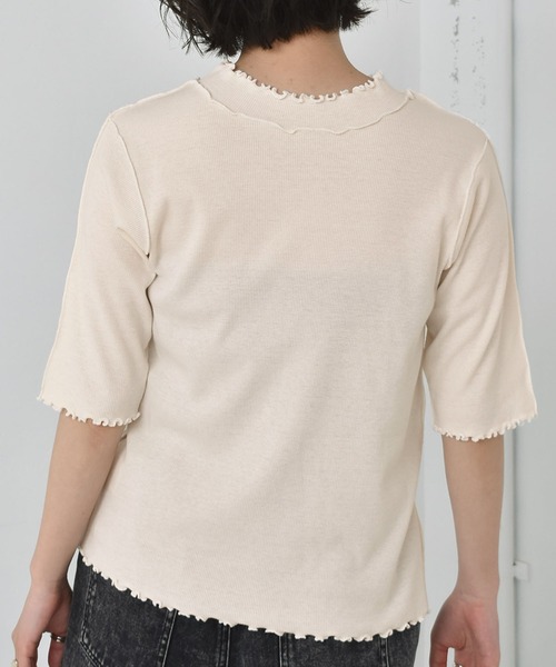 RETRO GIRL(レトロガール)の「テレコアソート5分袖CT(Tシャツ/カットソー・レディース・ホワイト/ブラック/グリーン/ホワイト系その他/ブラウン系その他・FREE)」の21枚目の写真