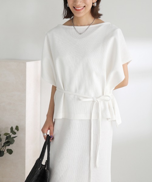 Bou Jeloud(ブージュルード)の「【WEB限定】Vネックロングジャンスカ+ポンチョセット(ワンピース・レディース・ブラック/グレー/オフホワイト/モカ・M/L)」の20枚目の写真