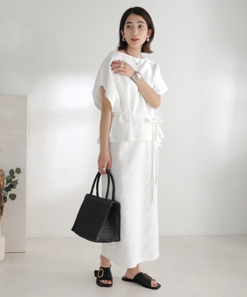 Bou Jeloud(ブージュルード)の「【WEB限定】Vネックロングジャンスカ+ポンチョセット(ワンピース・レディース・ブラック/グレー/オフホワイト/モカ・M/L)」の21枚目の写真
