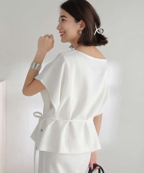 Bou Jeloud(ブージュルード)の「【WEB限定】Vネックロングジャンスカ+ポンチョセット(ワンピース・レディース・ブラック/グレー/オフホワイト/モカ・M/L)」の22枚目の写真