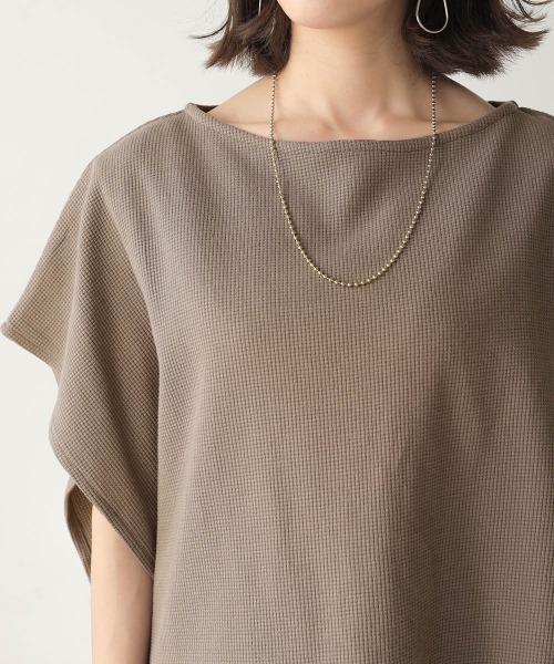 Bou Jeloud(ブージュルード)の「【WEB限定】Vネックロングジャンスカ+ポンチョセット(ワンピース・レディース・ブラック/グレー/オフホワイト/モカ・M/L)」の7枚目の写真