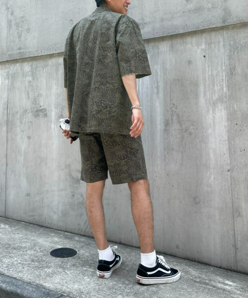 CIAOPANIC（チャオパニック）の「ミリタリーミックスに、カモフラージュプリント半袖ルーズシャツ（シャツ/ブラウス・メンズ・オリーブ/アイボリー・MEDIUM/LARGE）」の21枚目の写真