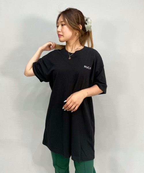 RVCA(ルーカ)の「RVCA/ルーカ ビッグシルエット/オーバーサイズ/バックプリントTシャツ BC043-P20(Tシャツ/カットソー・レディース・パープル/ホワイト/ブラック・M/L/S)」の4枚目の写真