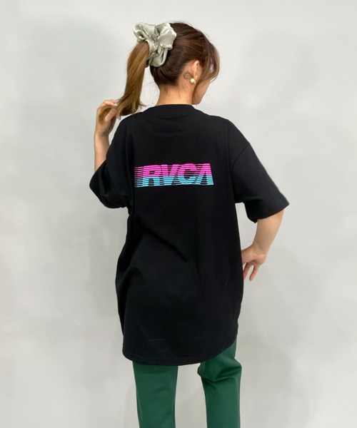 RVCA(ルーカ)の「RVCA/ルーカ ビッグシルエット/オーバーサイズ/バックプリントTシャツ BC043-P20(Tシャツ/カットソー・レディース・パープル/ホワイト/ブラック・M/L/S)」の5枚目の写真