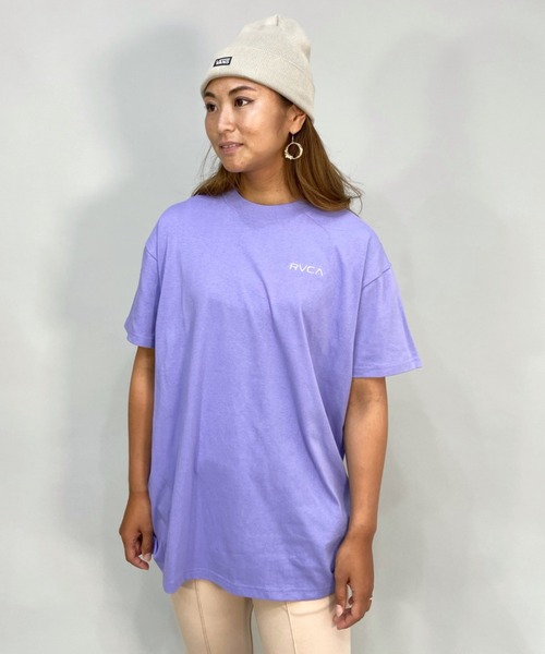 RVCA(ルーカ)の「RVCA/ルーカ ビッグシルエット/オーバーサイズ/バックプリントTシャツ BC043-P20(Tシャツ/カットソー・レディース・パープル/ホワイト/ブラック・M/L/S)」の12枚目の写真