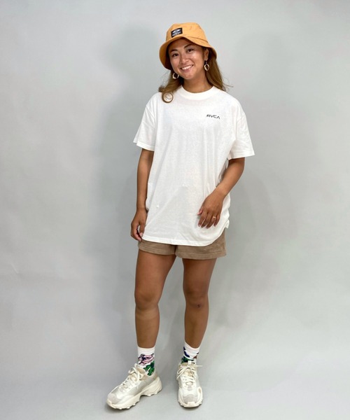 RVCA(ルーカ)の「RVCA/ルーカ ビッグシルエット/オーバーサイズ/バックプリントTシャツ BC043-P20(Tシャツ/カットソー・レディース・パープル/ホワイト/ブラック・M/L/S)」の10枚目の写真