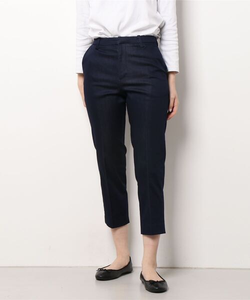 Te chichi（テチチ）の「シャンブレーサテンテーパードパンツ（その他パンツ・レディース・ネイビー/イエロー/ブルー・SMALL/MEDIUM）」の8枚目の写真