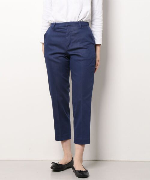 Te chichi（テチチ）の「シャンブレーサテンテーパードパンツ（その他パンツ・レディース・ネイビー/イエロー/ブルー・SMALL/MEDIUM）」の6枚目の写真