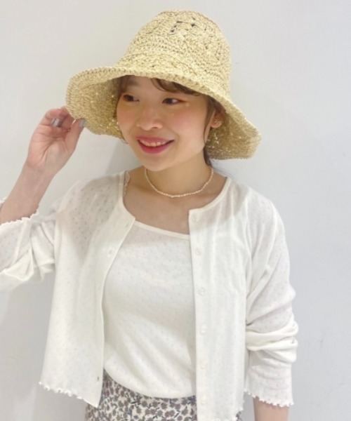 flower（フラワー）の「フラワークロシェハット（ハット・レディース・アイボリー・FREE）」の3枚目の写真