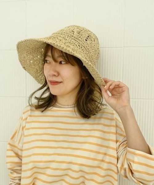 flower（フラワー）の「フラワークロシェハット（ハット・レディース・アイボリー・FREE）」の9枚目の写真