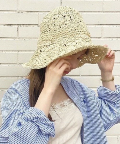 flower（フラワー）の「フラワークロシェハット（ハット・レディース・アイボリー・FREE）」の10枚目の写真