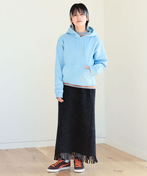 BEAMS BOY（ビームスボーイ）の「SCREEN STARS × BEAMS BOY / 別注 ピグメント パーカ 22FW（パーカー・レディース・ダークグリーン/チャコールグレー/サックスブルー/レッド系その他7・ONE SIZE）」の21枚目の写真
