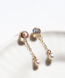 cui-cui（キュイキュイ）の「天然石 / パール ピアス | K10YG（ピアス（両耳用））」