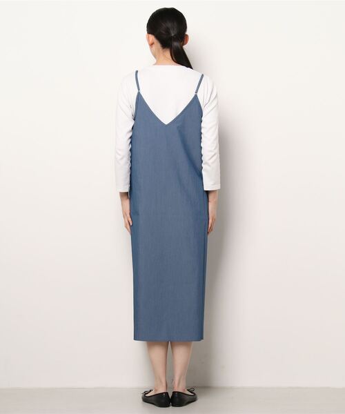 Lugnoncure(ルノンキュール)の「【BRING Material】キャミワンピース(ワンピース・レディース・ブラック/ベージュ/ブルー・フリ-)」の5枚目の写真