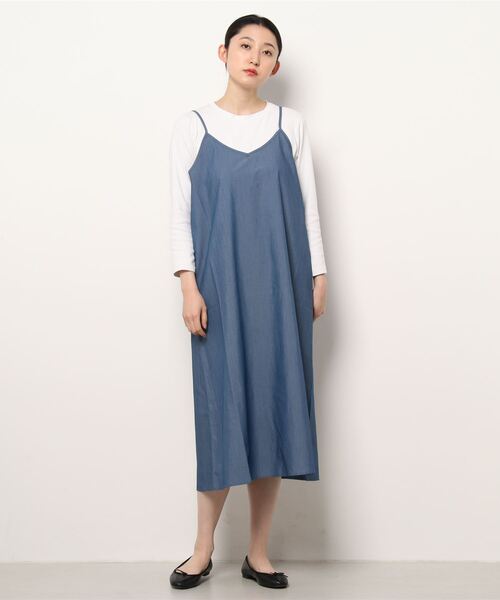 Lugnoncure(ルノンキュール)の「【BRING Material】キャミワンピース(ワンピース・レディース・ブラック/ベージュ/ブルー・フリ-)」の7枚目の写真