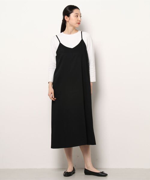 Lugnoncure(ルノンキュール)の「【BRING Material】キャミワンピース(ワンピース・レディース・ブラック/ベージュ/ブルー・フリ-)」の8枚目の写真