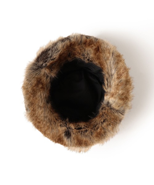 Ray BEAMS(レイビームス)の「Ray BEAMS / フェイクファー バケット ハット(ハット・レディース・ブラック/その他・ONE SIZE)」の9枚目の写真