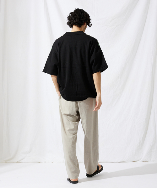 JOURNAL STANDARD(ジャーナルスタンダード)の「【GEOM PATTERN / ジオメパターン】ジャガード ニットポロシャツ(ポロシャツ・メンズ・ブラック/ネイビー/クリアイエロー/コバルトブルー・MEDIUM/LARGE)」の7枚目の写真