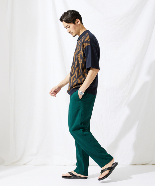 JOURNAL STANDARD(ジャーナルスタンダード)の「【GEOM PATTERN / ジオメパターン】ジャガード ニットポロシャツ(ポロシャツ・メンズ・ブラック/ネイビー/クリアイエロー/コバルトブルー・MEDIUM/LARGE)」の14枚目の写真