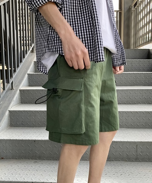 NEW GENTLEMAN（ニュージェントルマン）の「タクティカル カーゴショーツ（カーゴパンツ・メンズ・ブラック/オリーブ・M/L）」の17枚目の写真