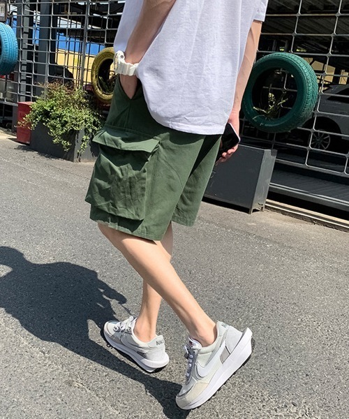 NEW GENTLEMAN（ニュージェントルマン）の「タクティカル カーゴショーツ（カーゴパンツ・メンズ・ブラック/オリーブ・M/L）」の13枚目の写真