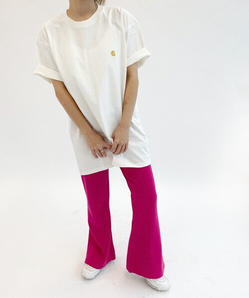 Carhartt WIP(カーハートダブリューアイピー)の「CARHARTT WIP S/S CHASE T-SHIRT(Tシャツ/カットソー・レディース・ブラック/グレー/アイボリー・SMALL/MEDIUM/X-SMALL)」の6枚目の写真